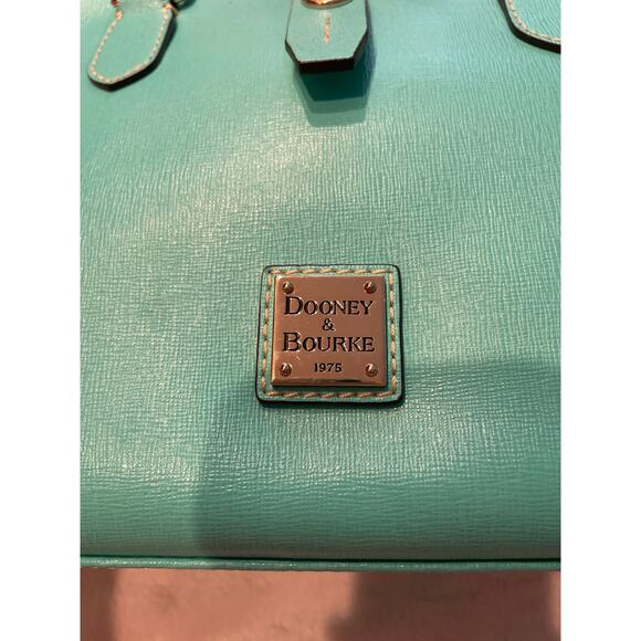 NEW DOONEY & BOURKE Saffiano Leather Top Handle Satchel Bag Top Handle Mint - Picture 8 of 16